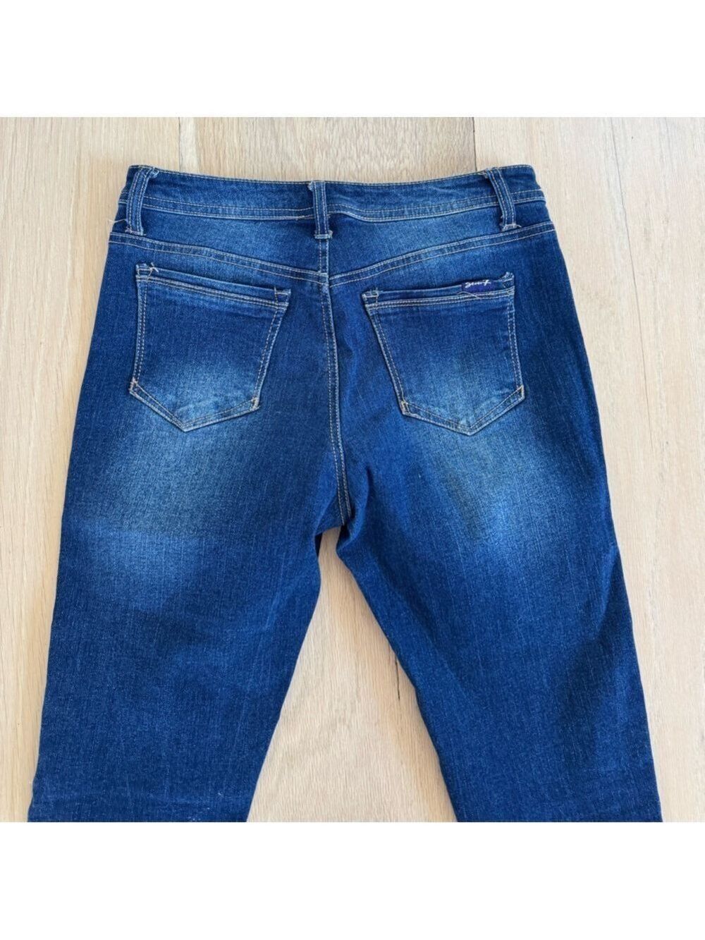 Seven7 Skinny Fit Distressed Denim Jeans Medium Wash Size 7 - Picture 6 of 6